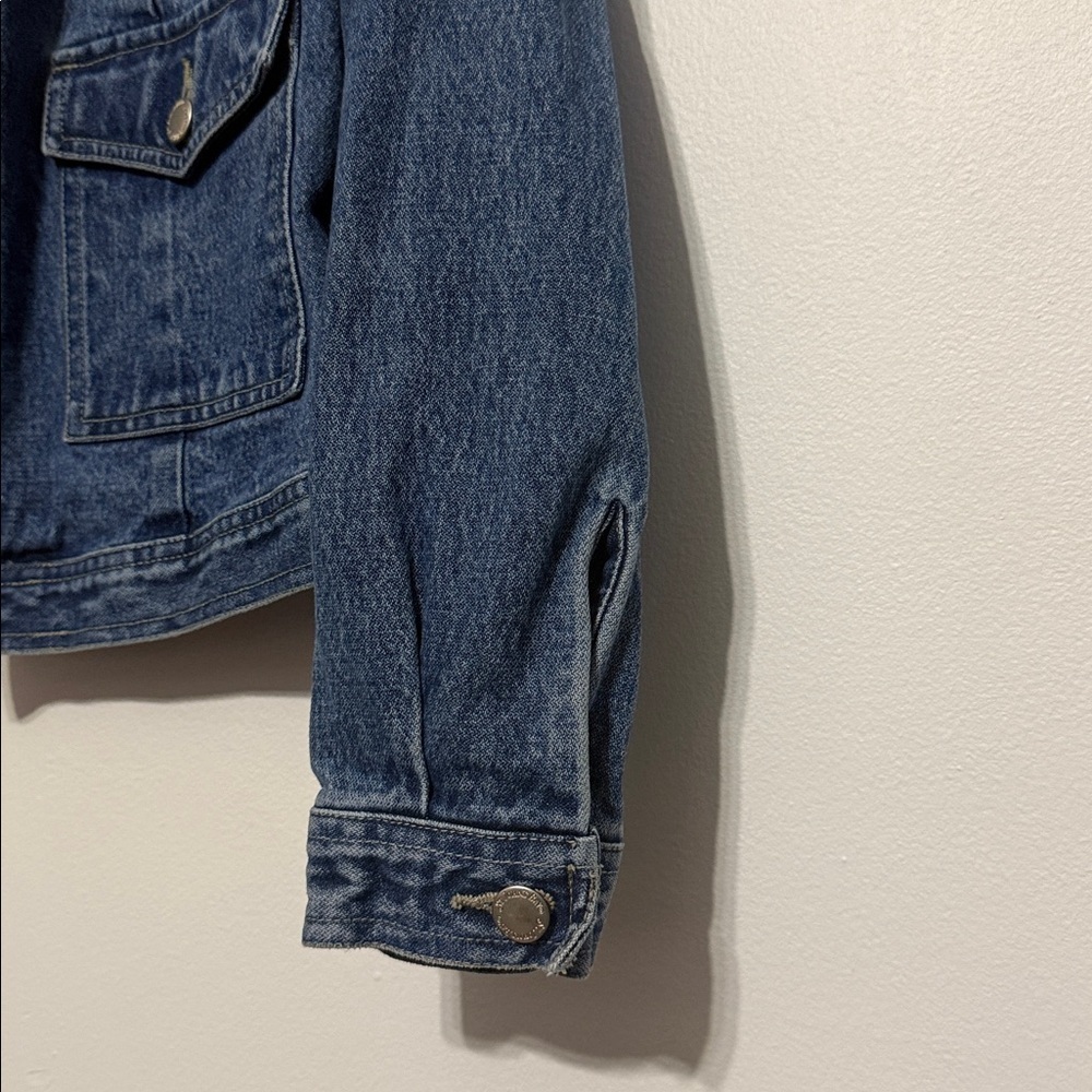 St. John's Bay Cotton Dark Blue Jean Jacket - Picture 8 of 9